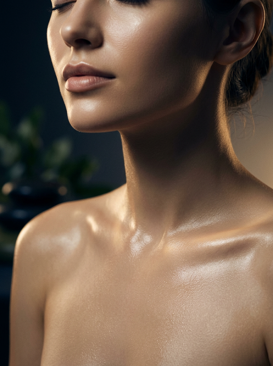 Smooth, healthy skin after professional laser hair removal treatment